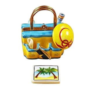 Beach Tote with Hat and Accessories