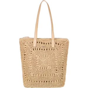 Coco Cool Straw Tote Bag