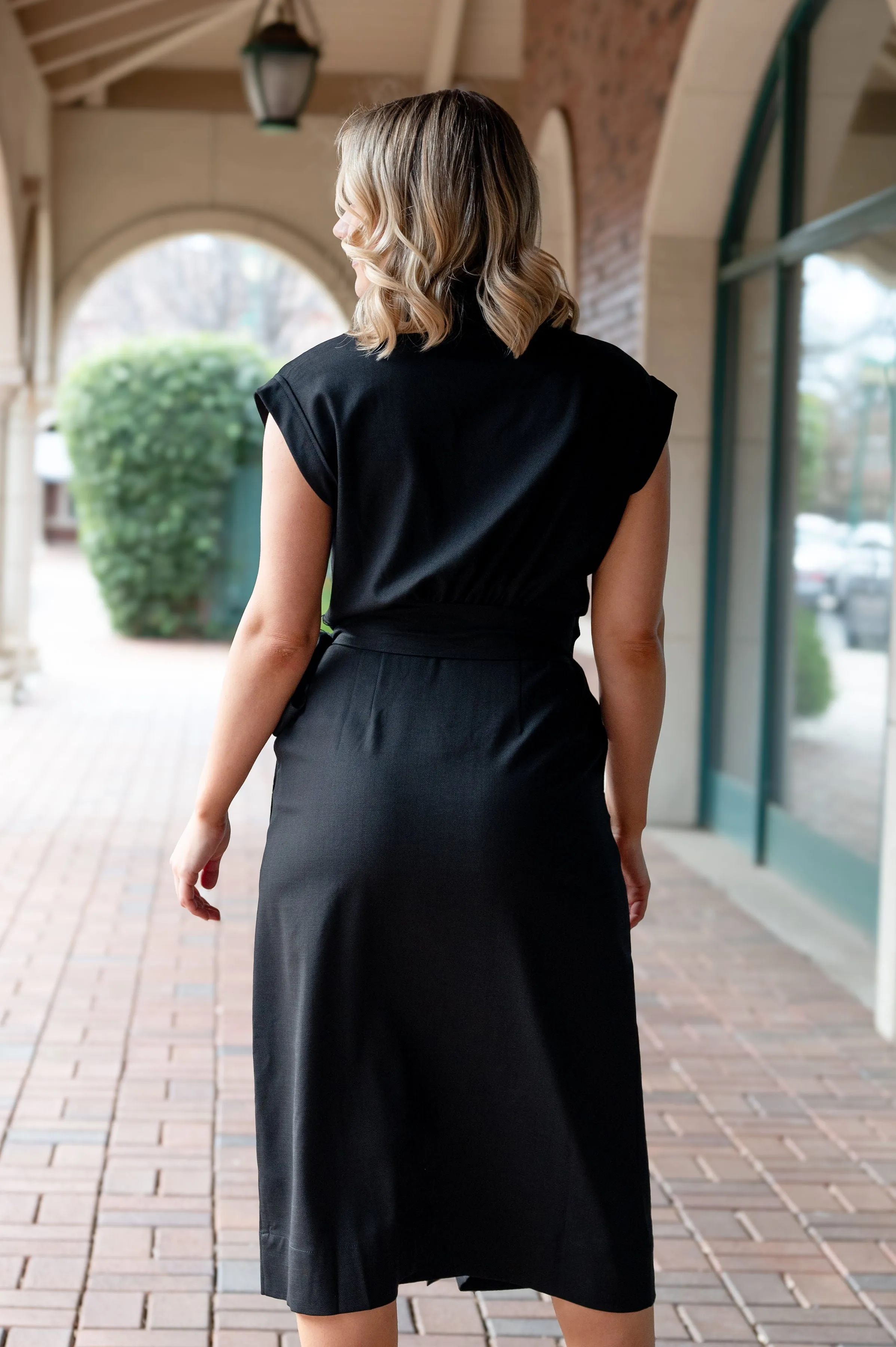 Collared Wrap Dress