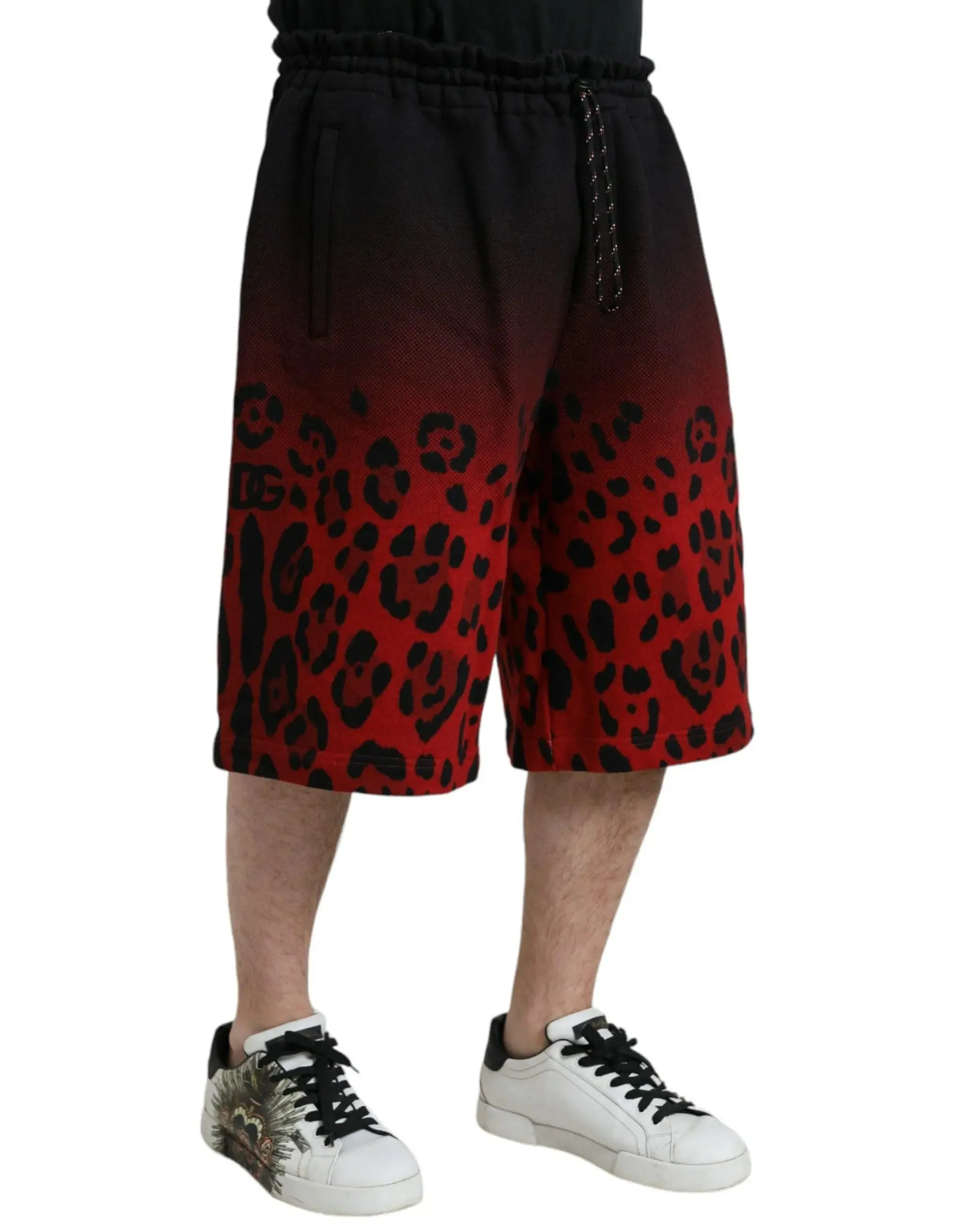 Dolce & Gabbana Gradient Leopard-Print Shorts