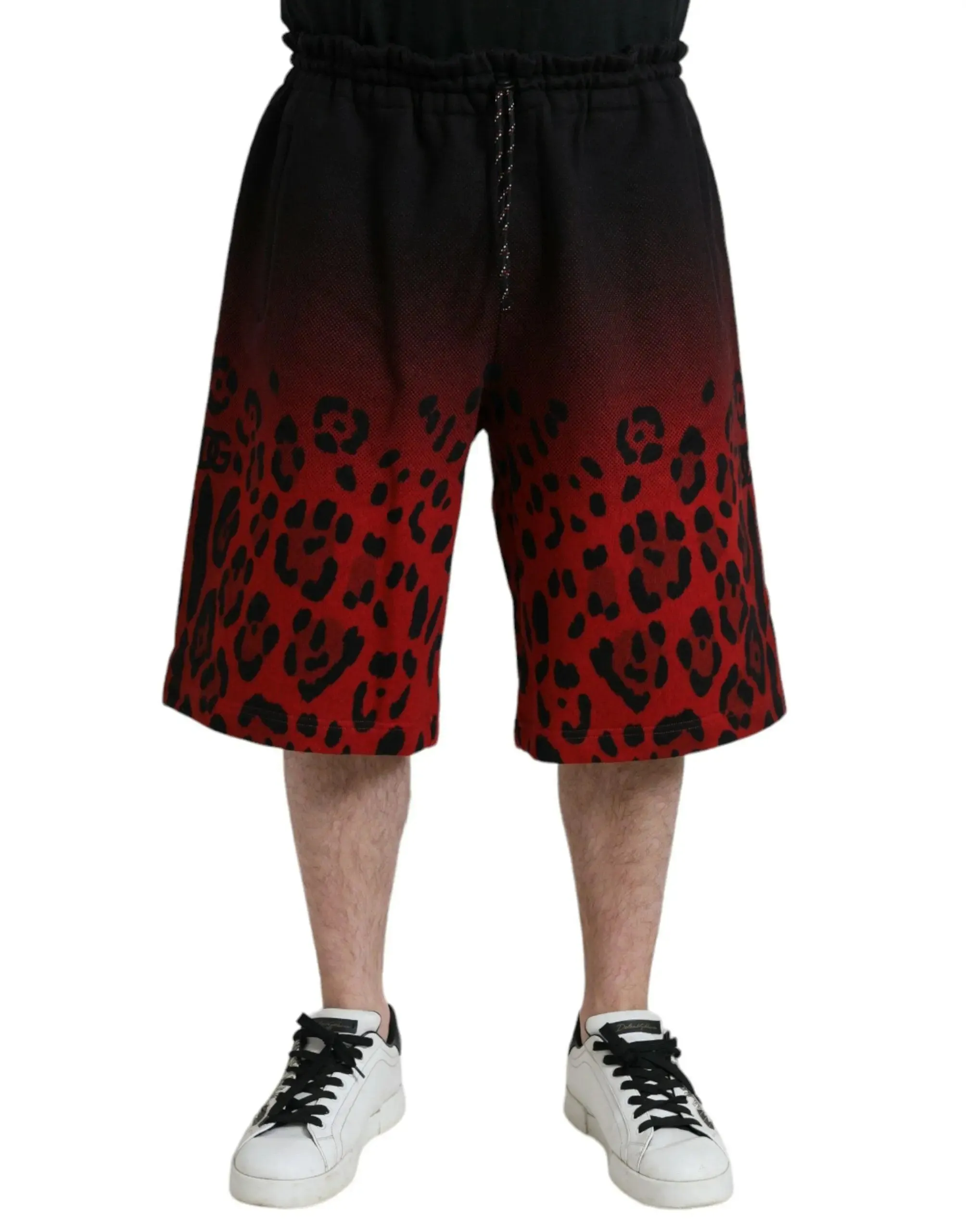 Dolce & Gabbana Gradient Leopard-Print Shorts