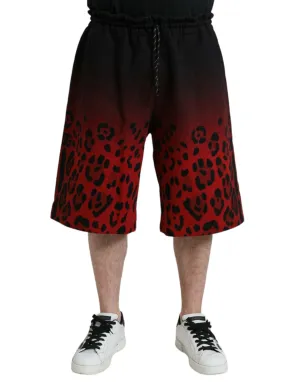 Dolce & Gabbana Gradient Leopard-Print Shorts