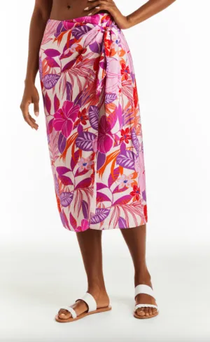 Drew Renee Wrap Skirt in Manderine