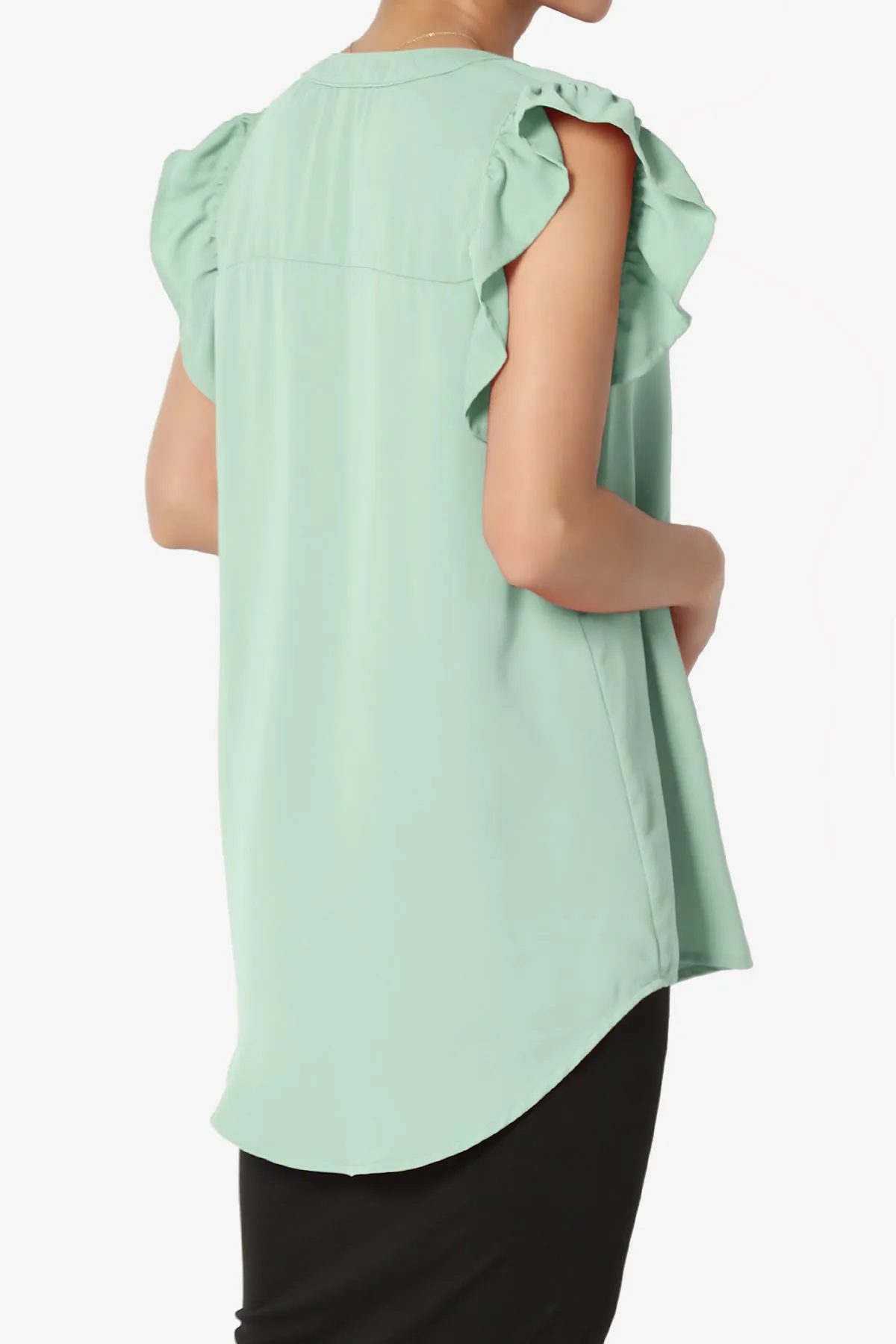 Flamin Ruffle Short Sleeve Blouse PLUS