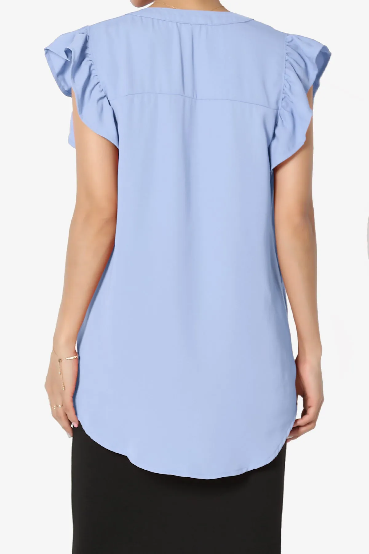 Flamin Ruffle Short Sleeve Blouse PLUS