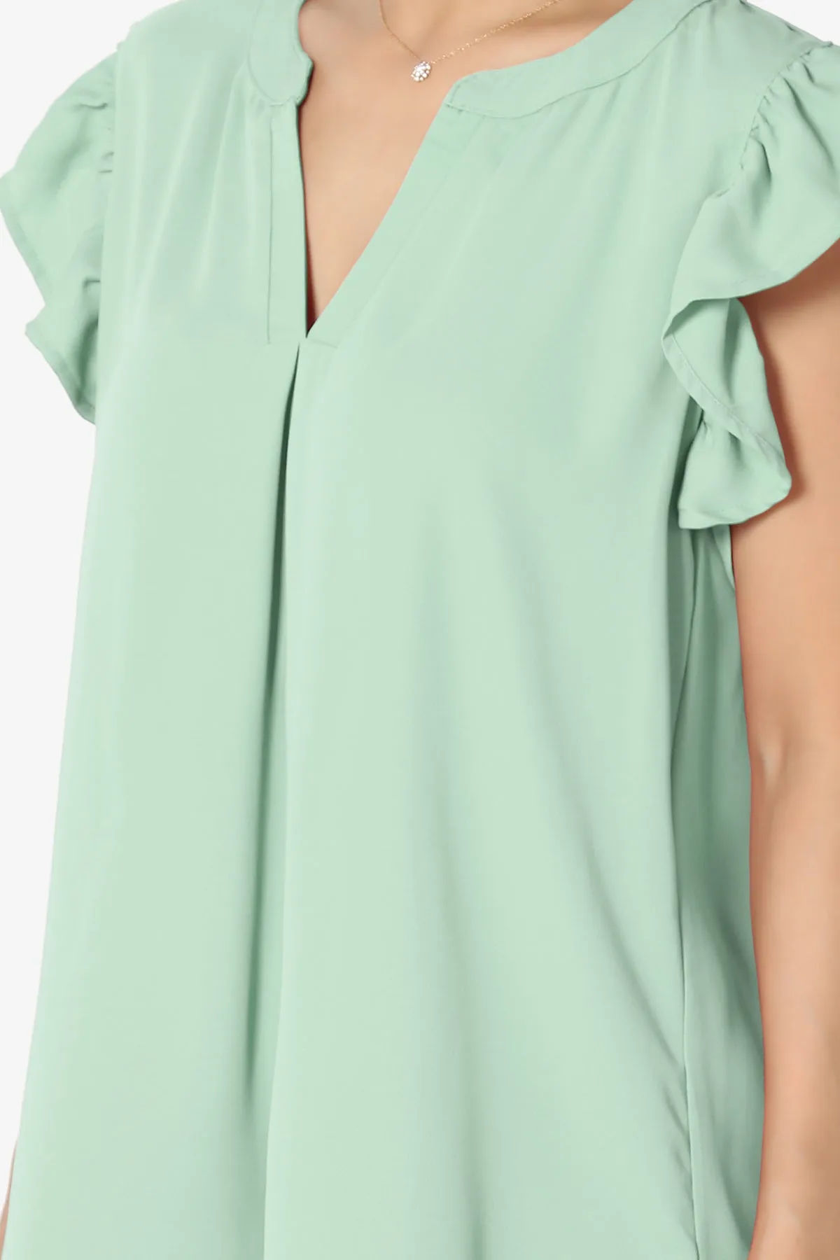 Flamin Ruffle Short Sleeve Blouse PLUS