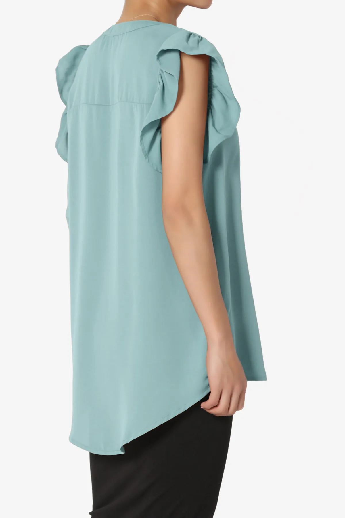Flamin Ruffle Short Sleeve Blouse PLUS