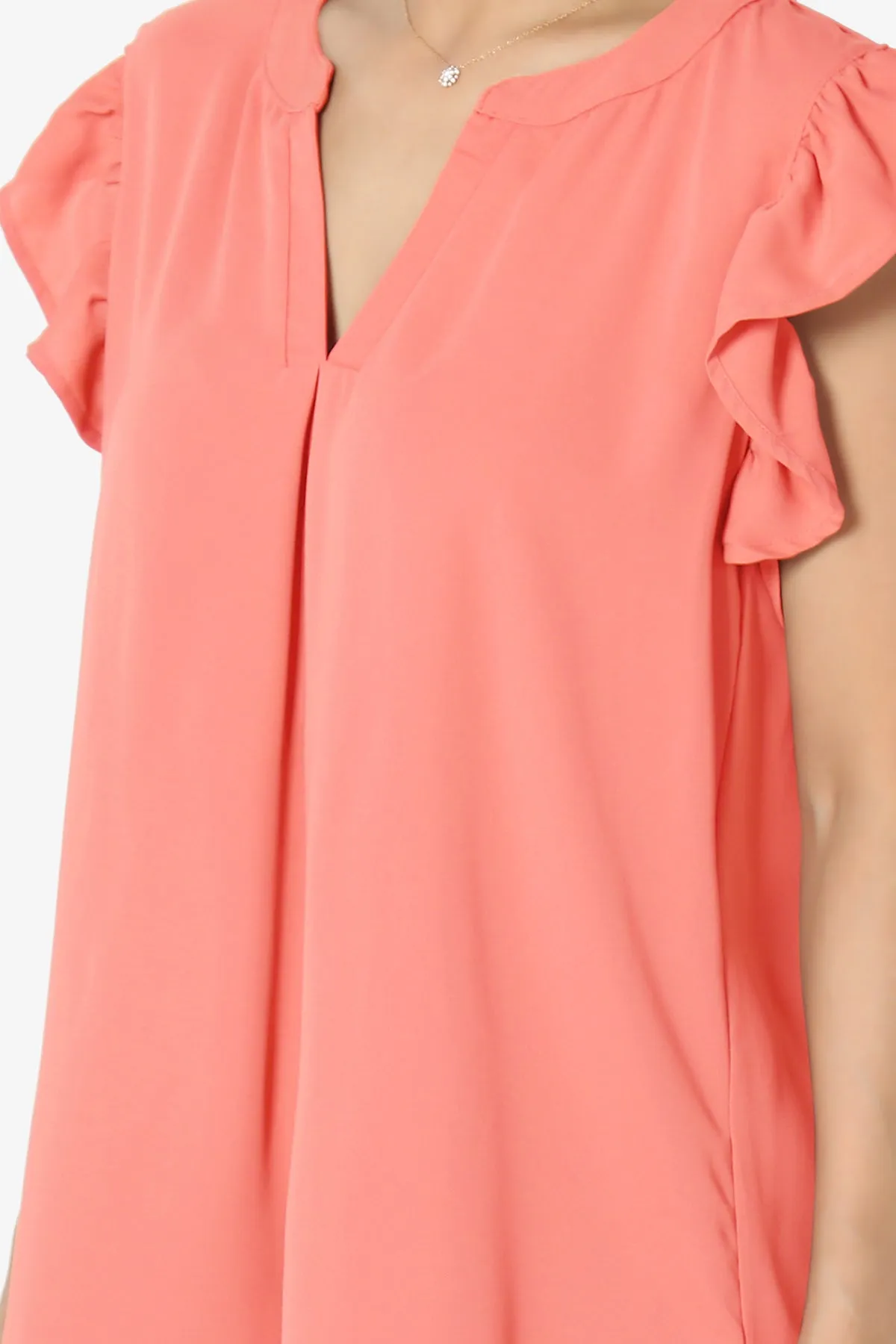 Flamin Ruffle Short Sleeve Blouse PLUS
