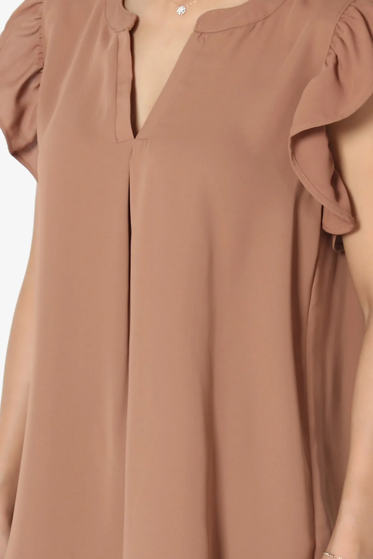 Flamin Ruffle Short Sleeve Blouse PLUS