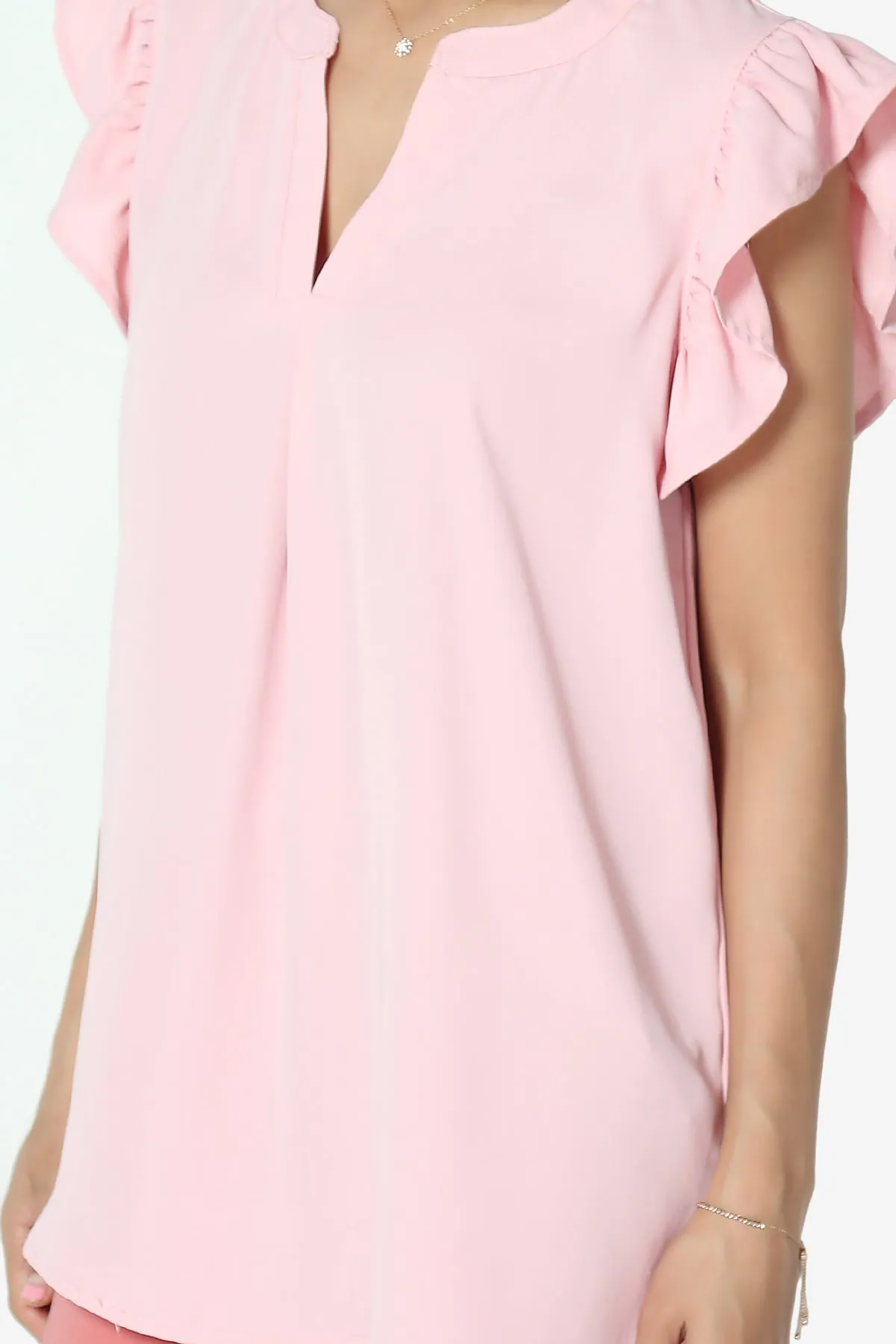 Flamin Ruffle Short Sleeve Blouse PLUS