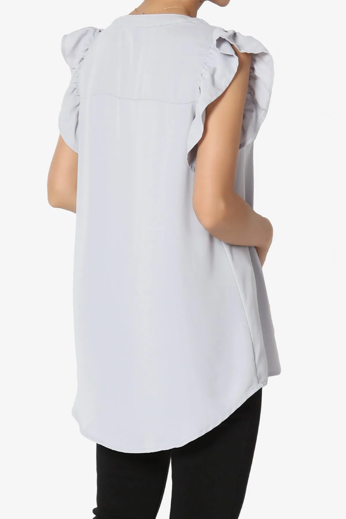 Flamin Ruffle Short Sleeve Blouse PLUS
