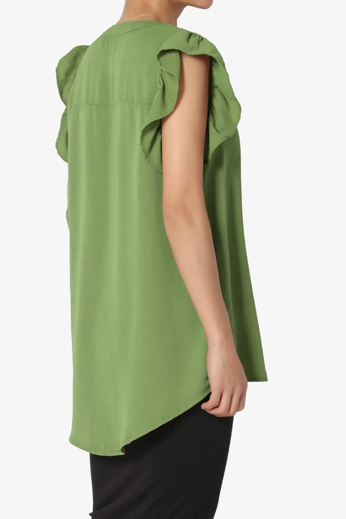 Flamin Ruffle Short Sleeve Blouse PLUS