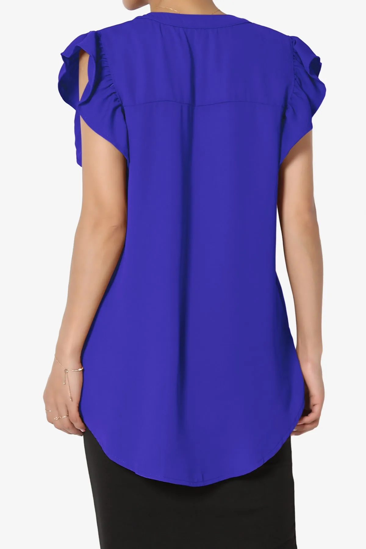 Flamin Ruffle Short Sleeve Blouse PLUS