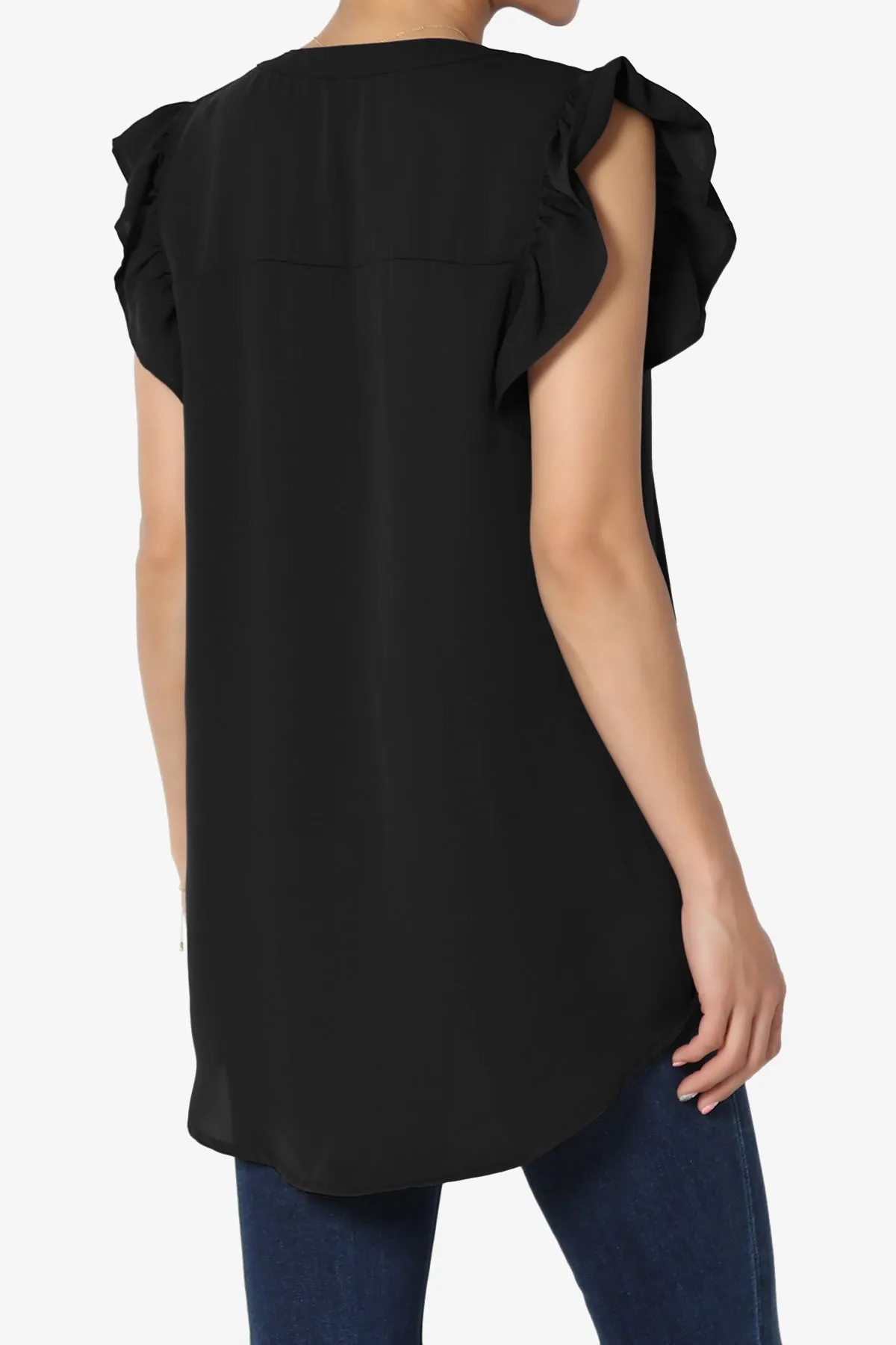 Flamin Ruffle Short Sleeve Blouse PLUS