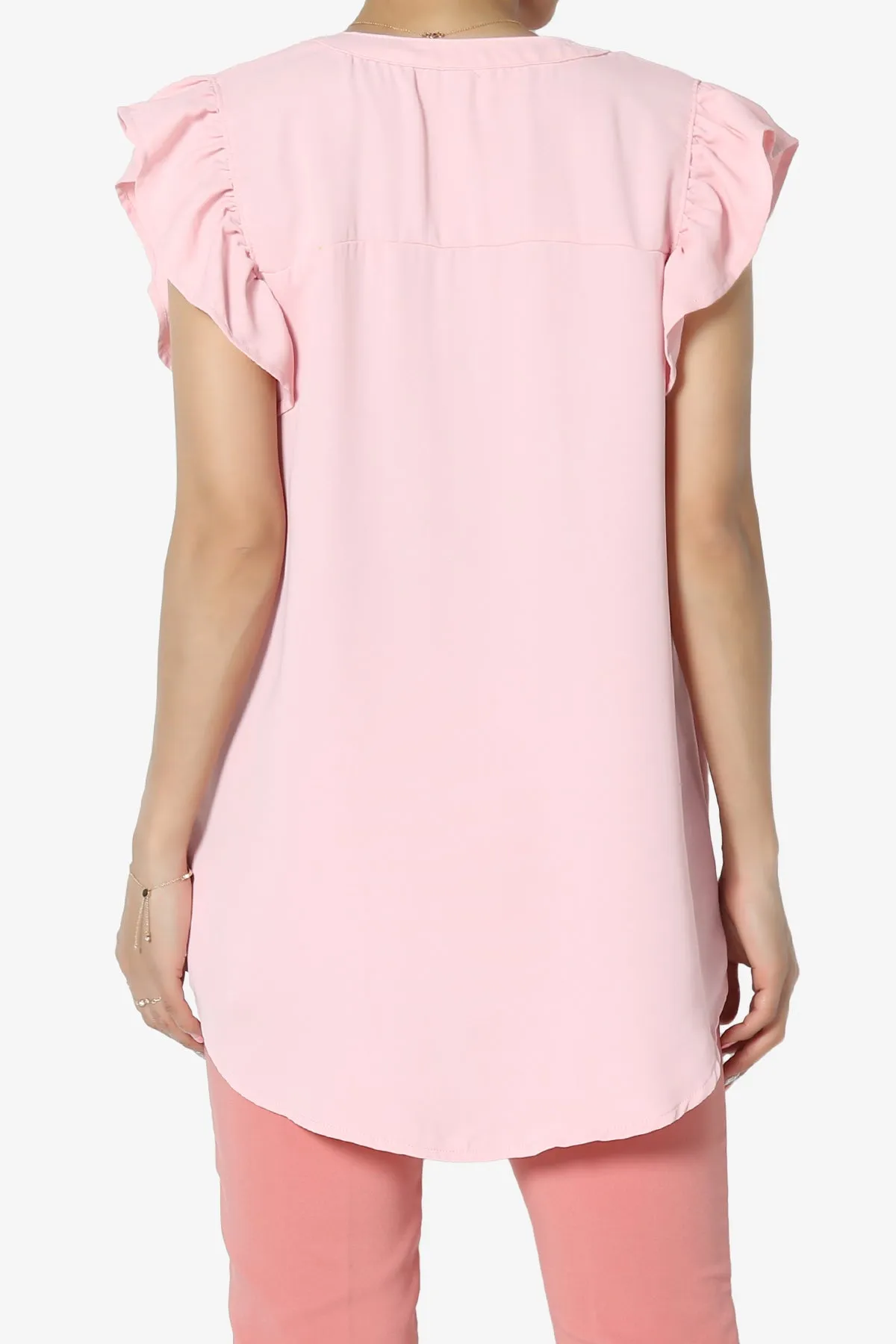 Flamin Ruffle Short Sleeve Blouse PLUS