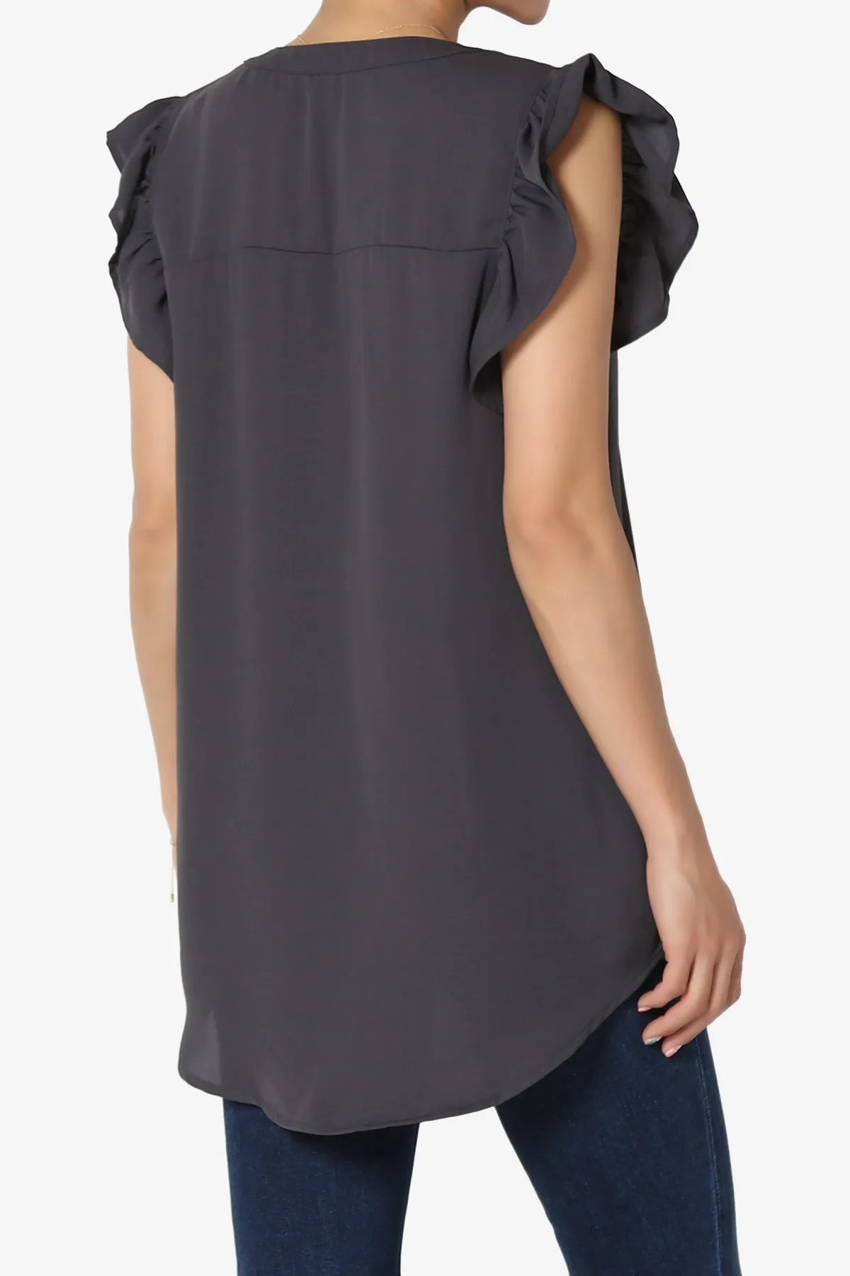 Flamin Ruffle Short Sleeve Blouse PLUS