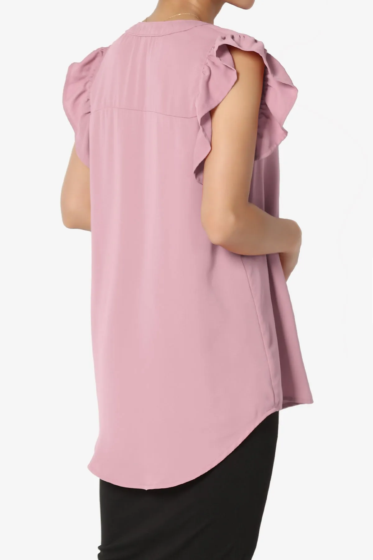Flamin Ruffle Short Sleeve Blouse PLUS