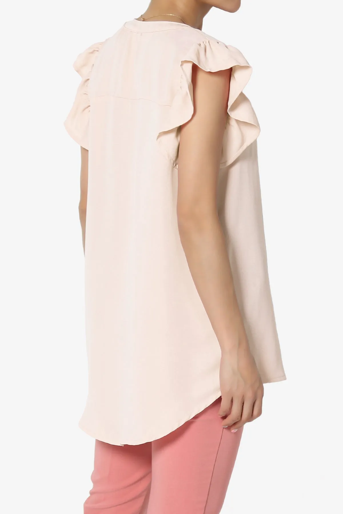 Flamin Ruffle Short Sleeve Blouse PLUS