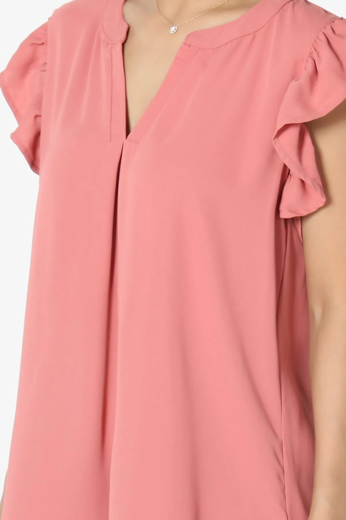 Flamin Ruffle Short Sleeve Blouse