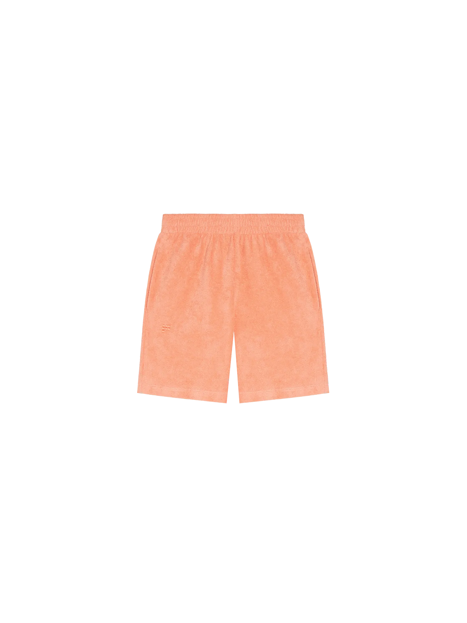Kids Towelling Shorts—peach perfect