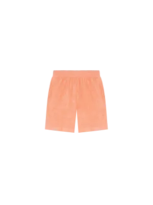 Kids Towelling Shorts—peach perfect