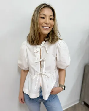 Kiki Tie Front Top