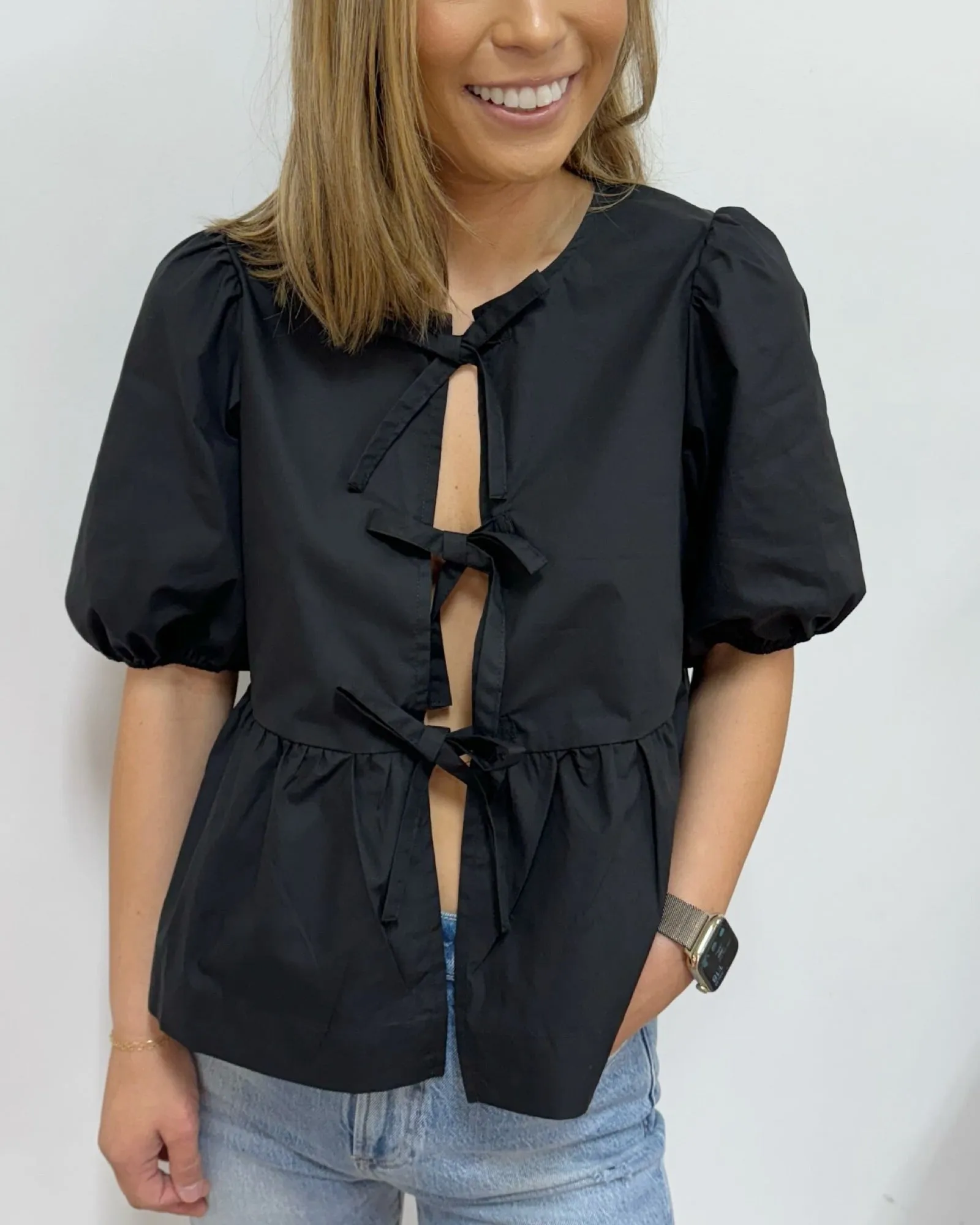 Kiki Tie Front Top