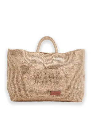 Large Woven Straw Tote