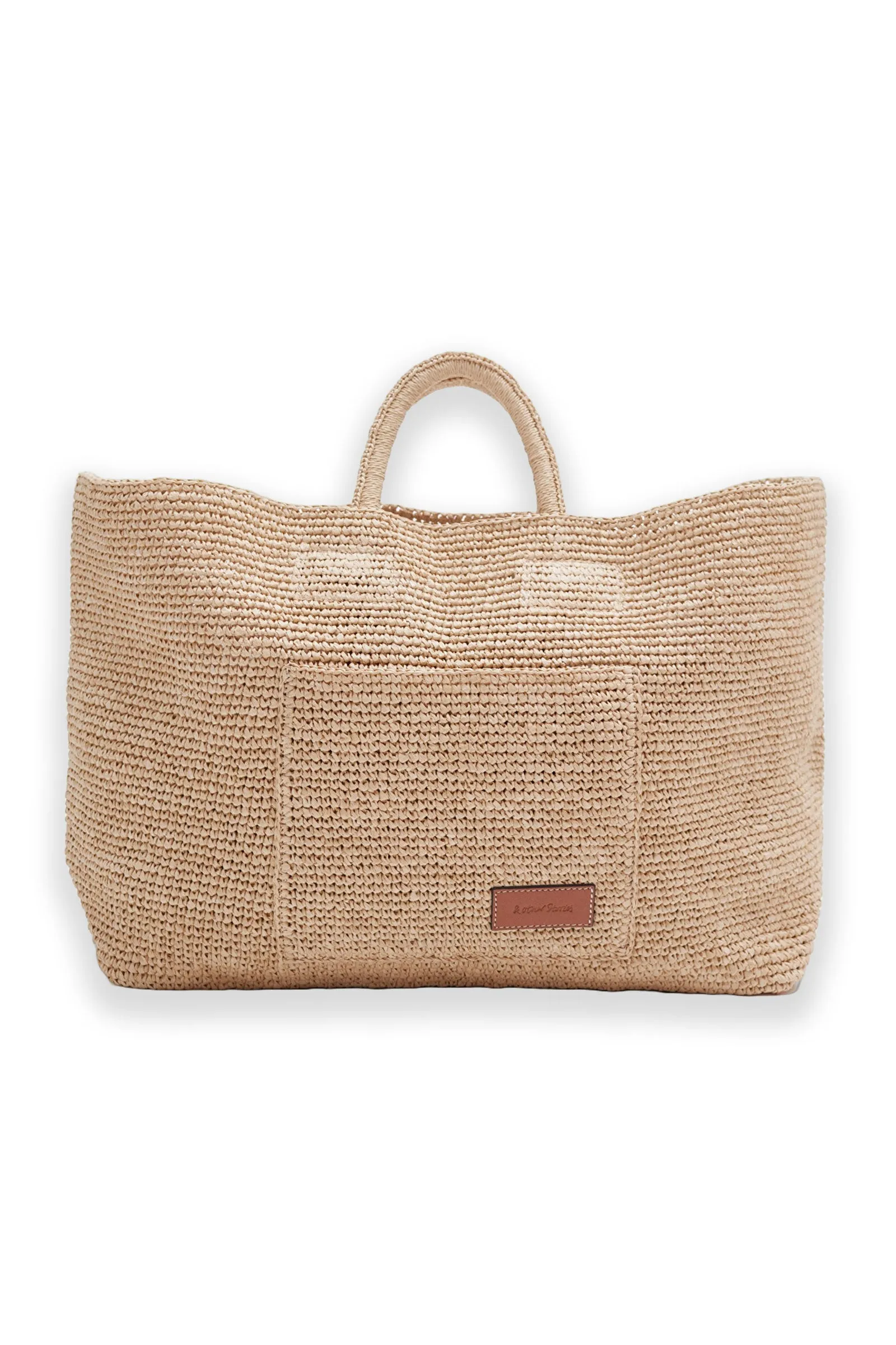 Large Woven Straw Tote