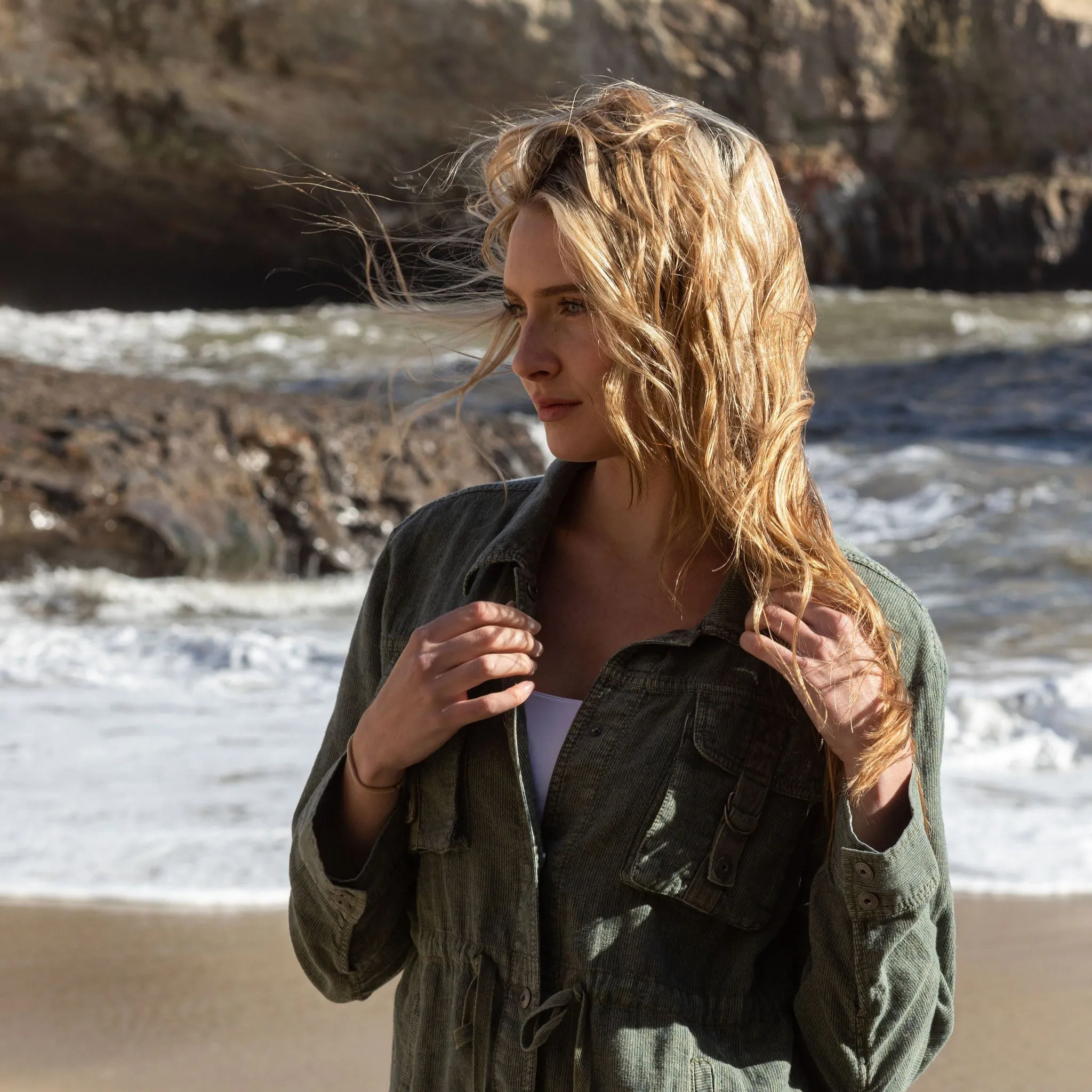 Maddy Stripe Linen Jacket