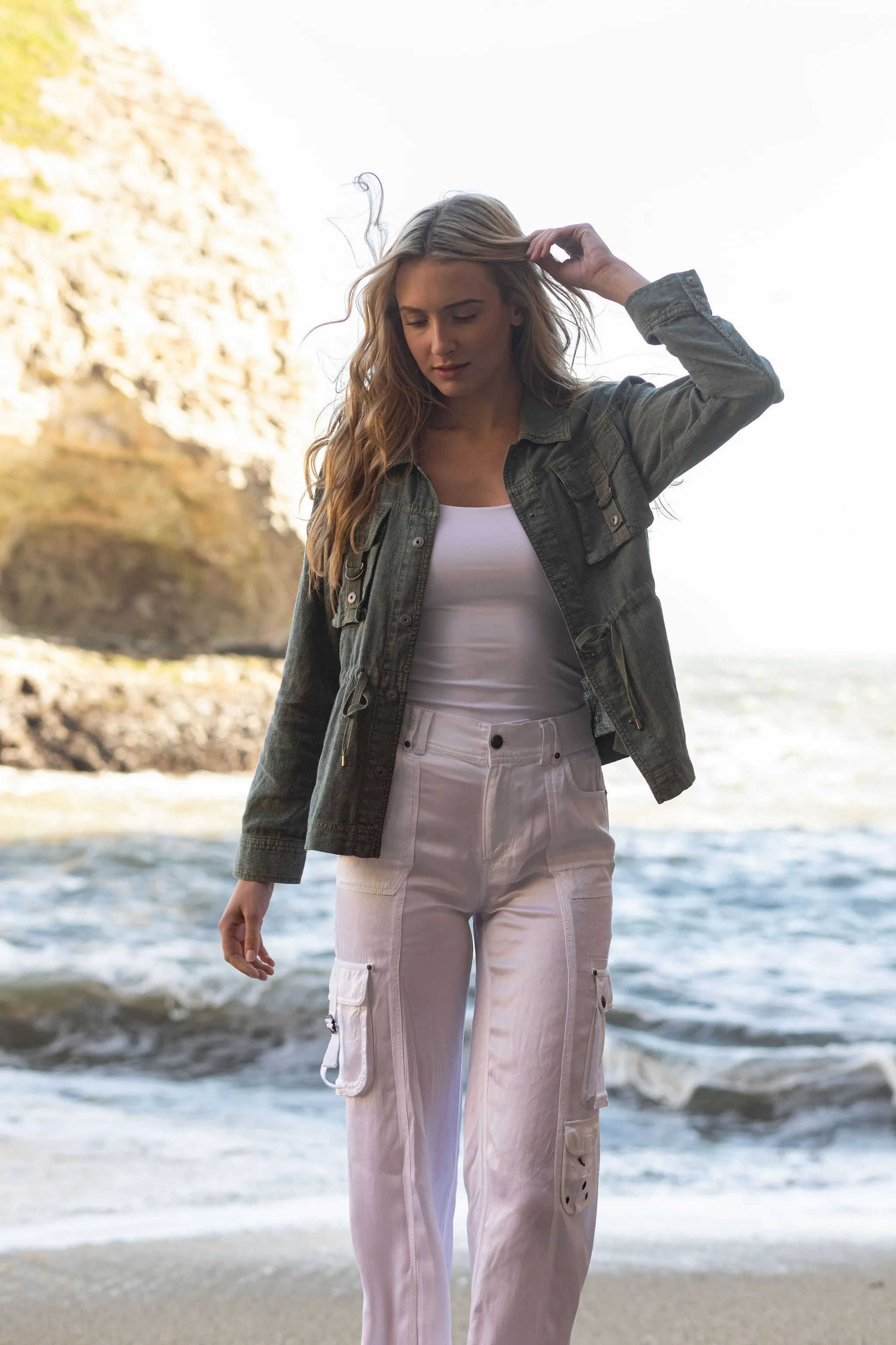 Maddy Stripe Linen Jacket