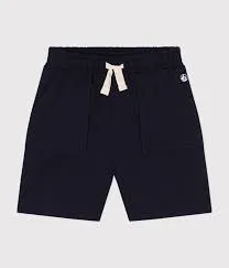 Navy Cotton Shorts
