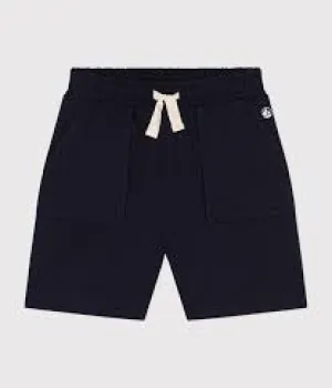 Navy Cotton Shorts