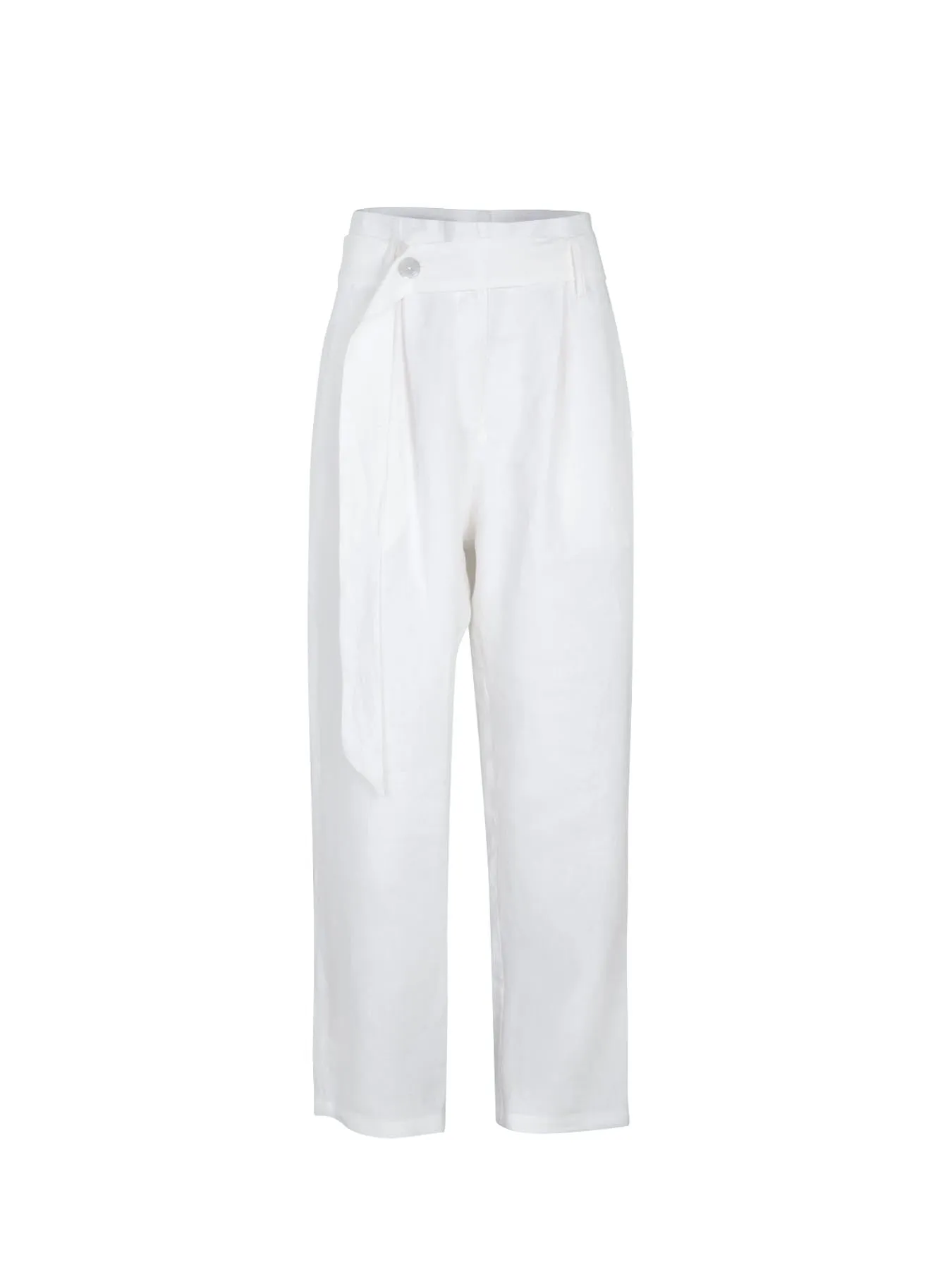 Nomade Linen Suit Trousers, White