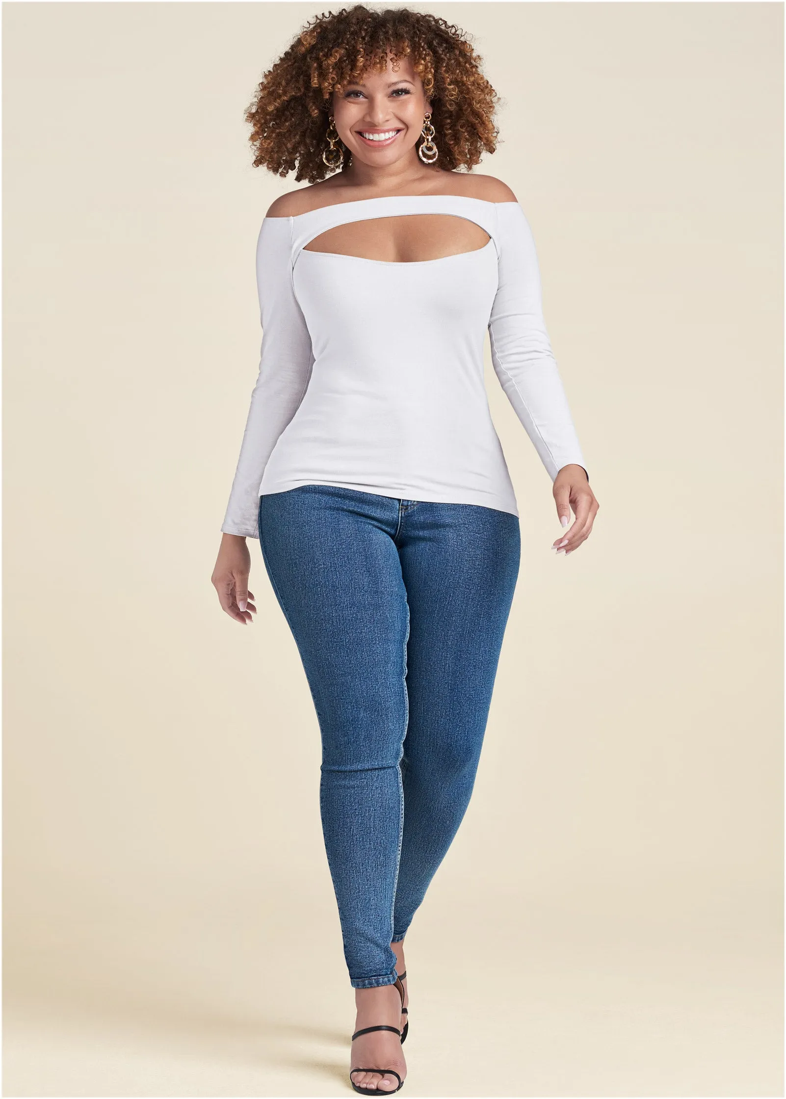 Off-The-Shoulder Top - White