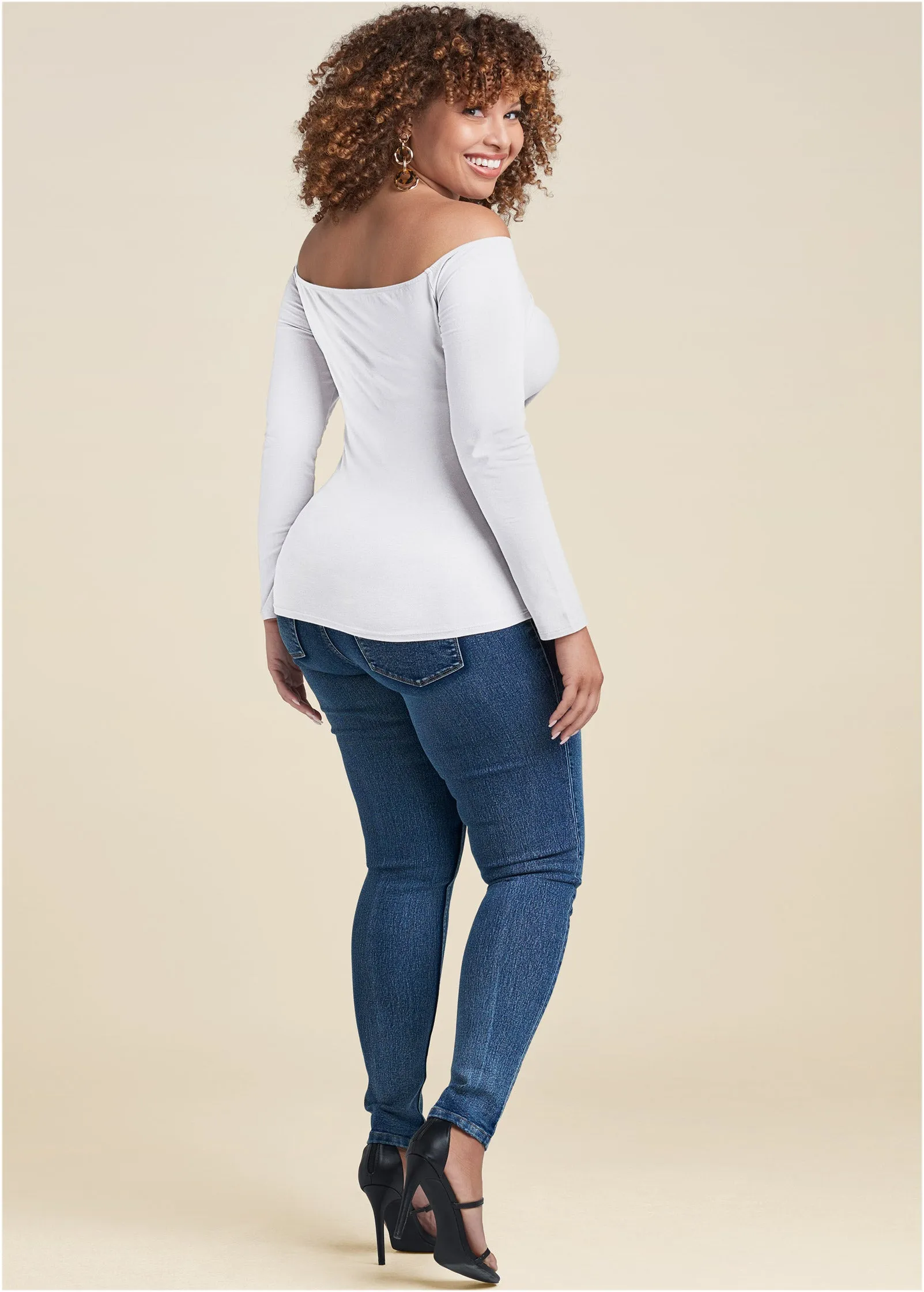 Off-The-Shoulder Top - White