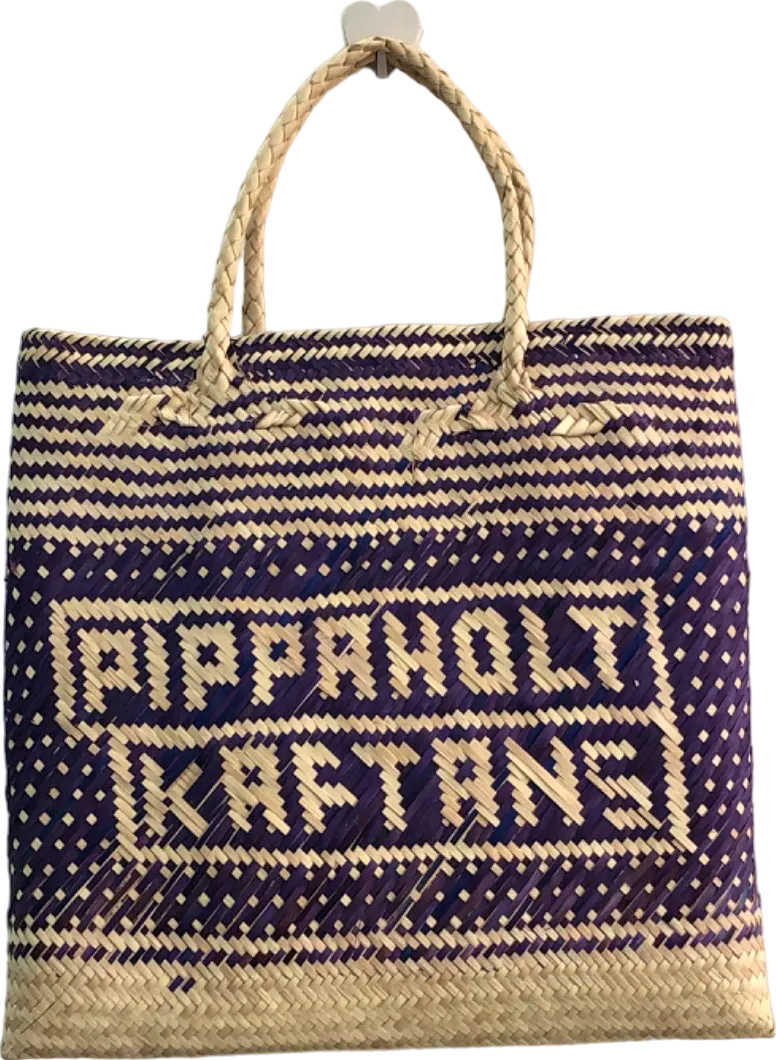 Pippa Holt Purple Reyan Basket Tote Bag One Size