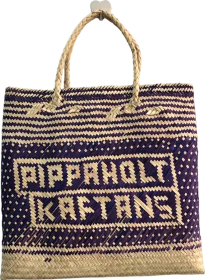 Pippa Holt Purple Reyan Basket Tote Bag One Size