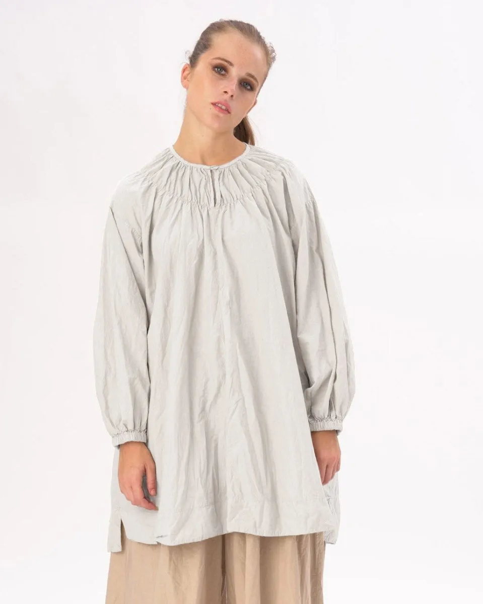 Ruffled Neck Organic Cotton Tunic