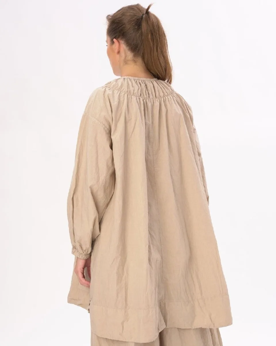 Ruffled Neck Organic Cotton Tunic
