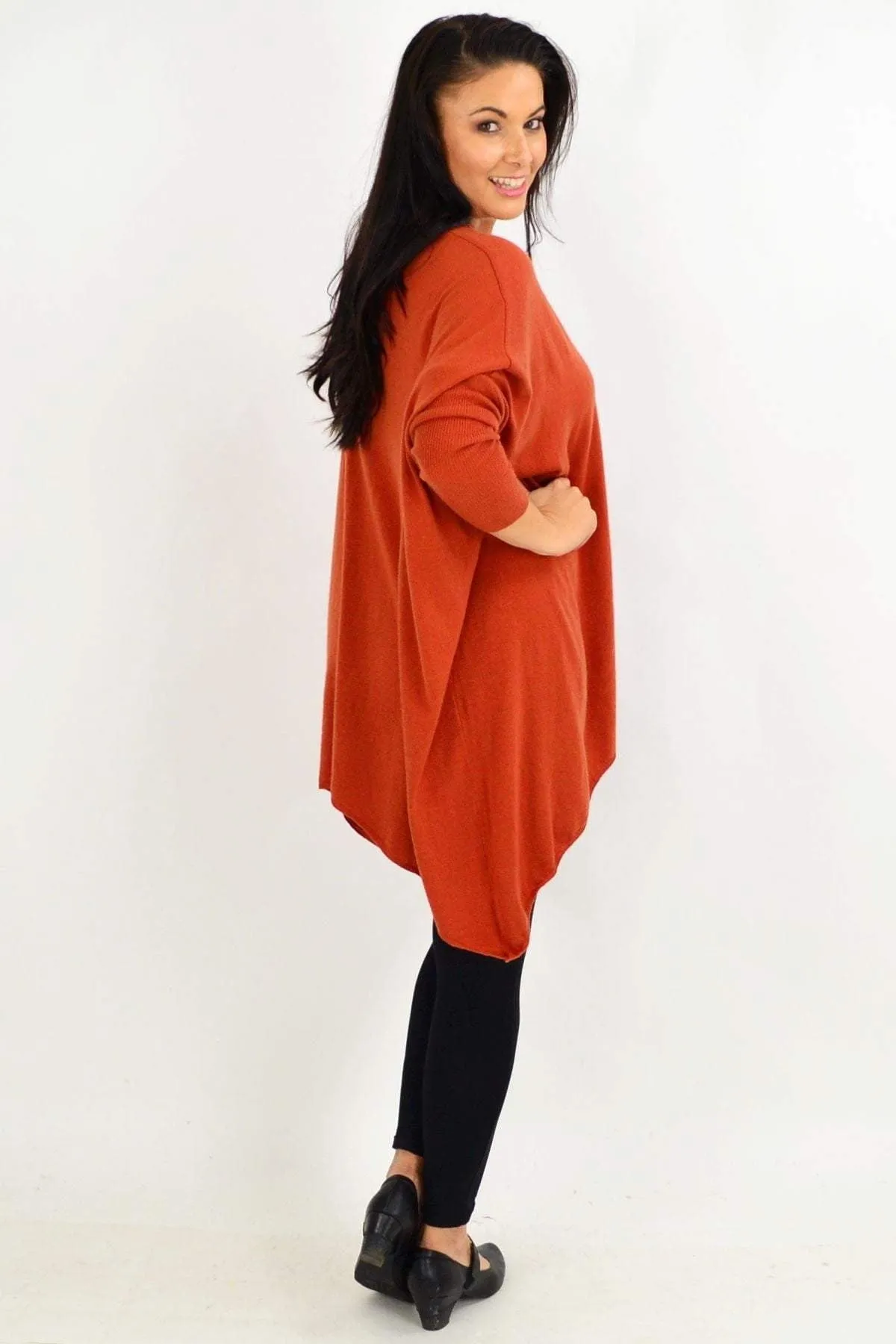 Rust Snuggle up Tunic Top