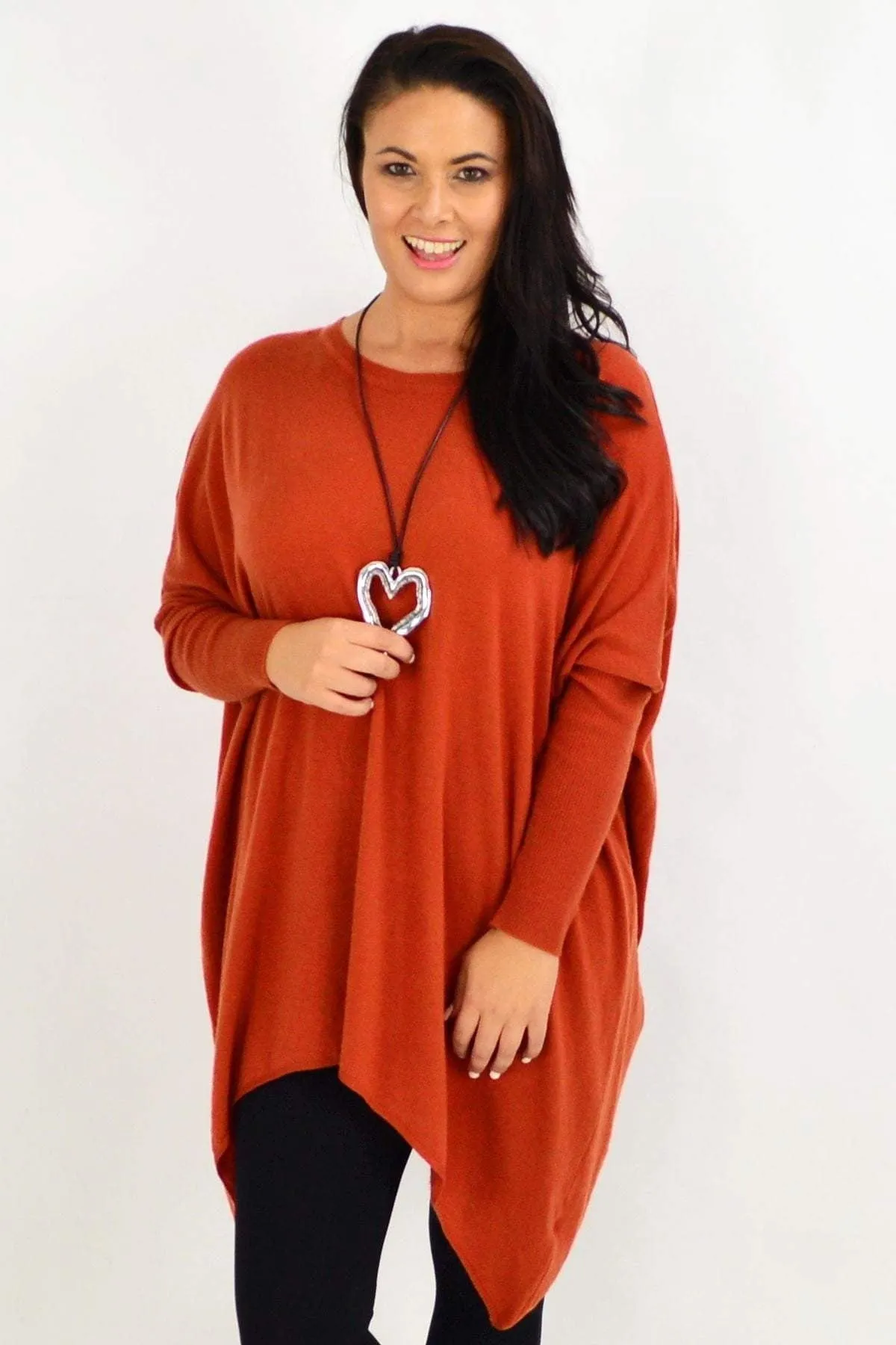 Rust Snuggle up Tunic Top