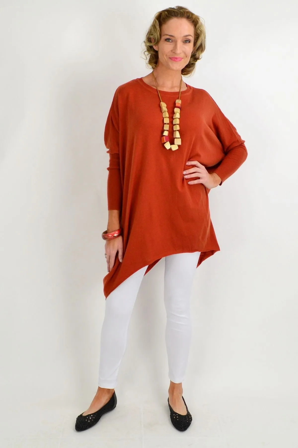 Rust Snuggle up Tunic Top
