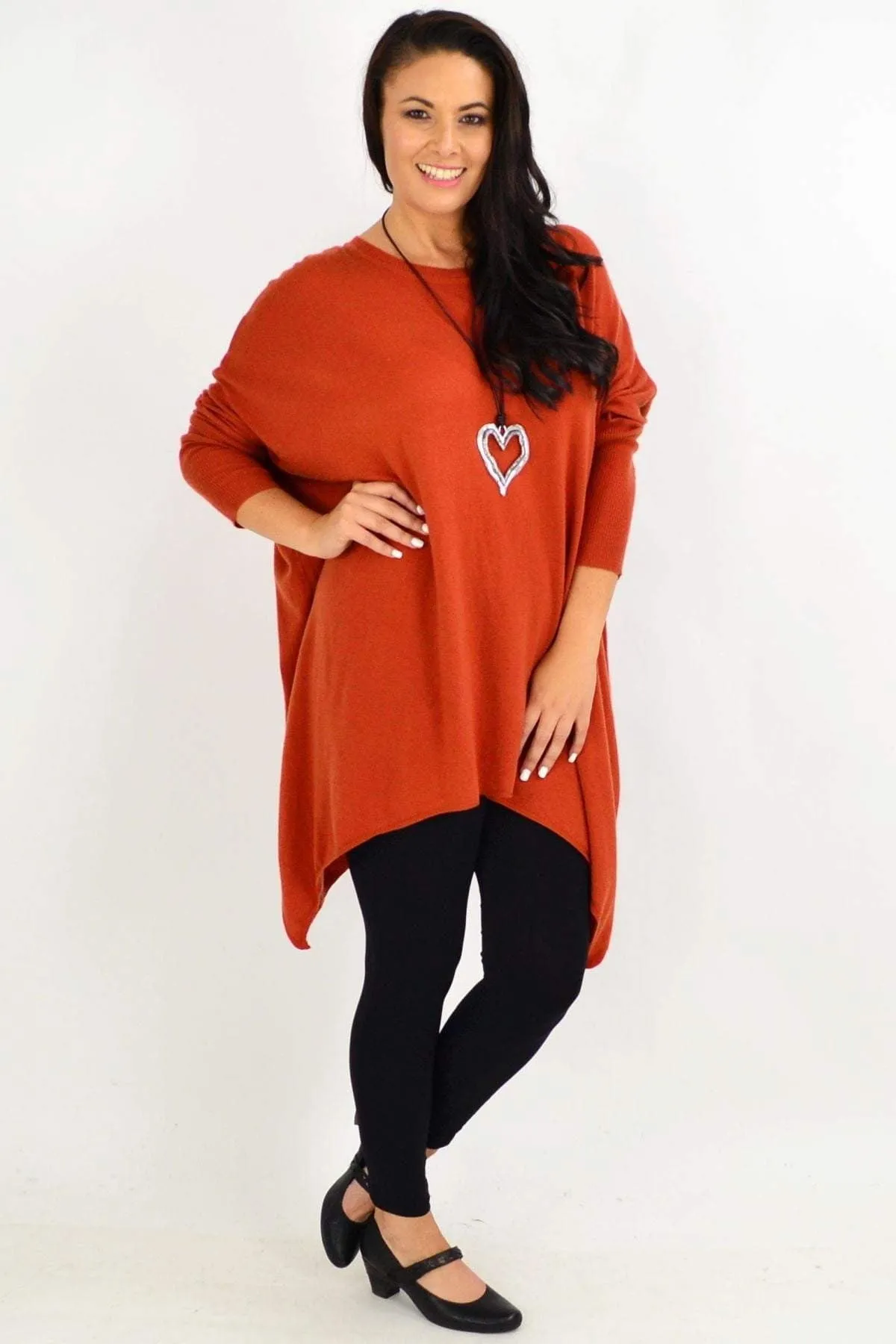 Rust Snuggle up Tunic Top
