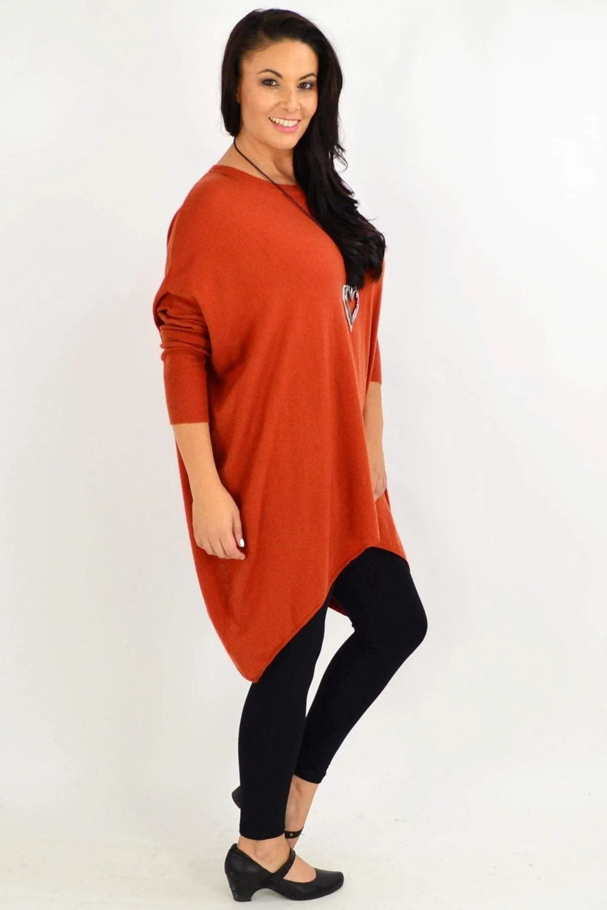 Rust Snuggle up Tunic Top