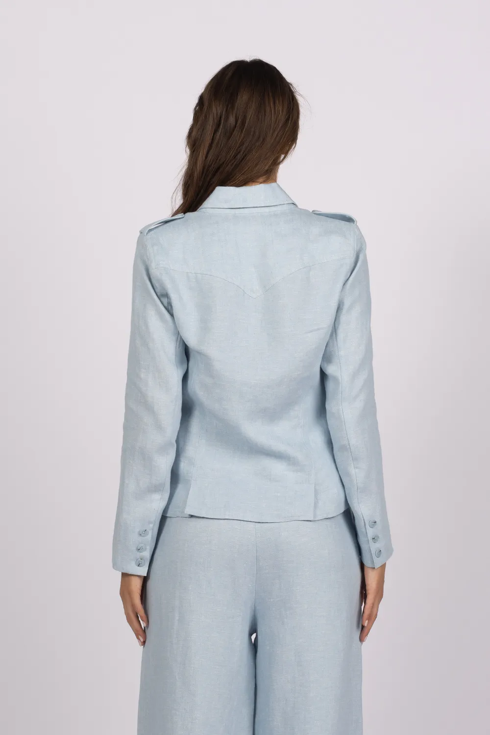 SAFARI JACKET - SKY BLUE *FINAL SALE