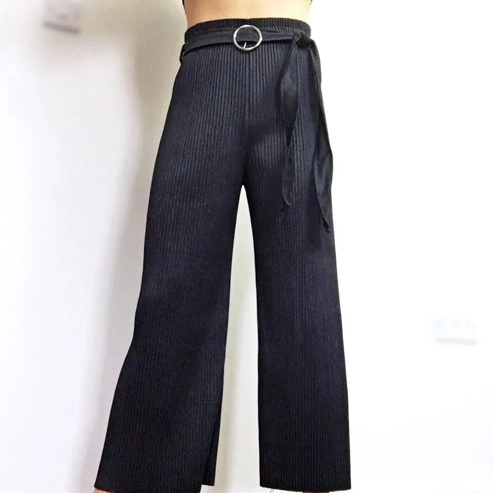 SHIMMER PLEATED TROUSERS