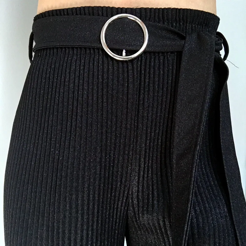 SHIMMER PLEATED TROUSERS