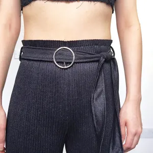 SHIMMER PLEATED TROUSERS
