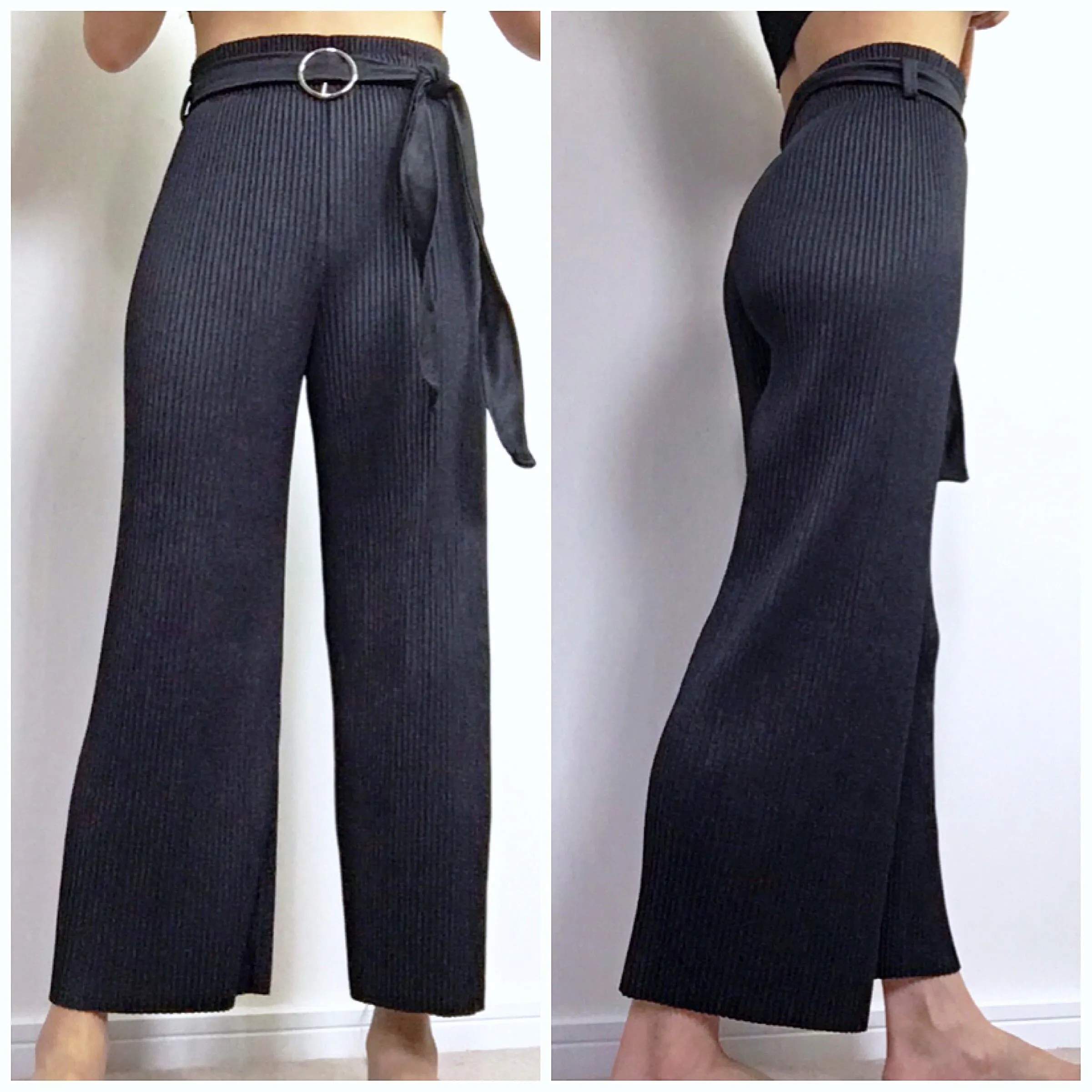 SHIMMER PLEATED TROUSERS